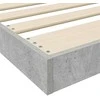 Lova Grindų lovos rėmas Betono pilka 86,5 x 200 cm Apdirbta mediena