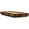 Lova Grindų lovos rėmas Dūminio ąžuolo 80 x 210 cm Apdirbta mediena