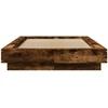 Lova Grindų lovos rėmas Dūminio ąžuolo 80 x 210 cm Apdirbta mediena