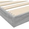 Lova Grindų lovos rėmas Pilkas Sonoma 76,5 x 200 cm Apdirbta mediena
