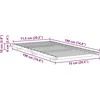 Lova Lovos rėmas Ruda 75 x 190 cm Kietos pušies mediena