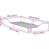 Lova Lovos rėmas Ruda 90 x 220 cm Kietos pušies mediena