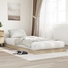 Lova Grindų lovos rėmas Sonoma 75 x 190 cm Apdirbta mediena