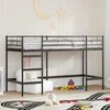 Lova Vaikų Lofto Lovos Rėmas Juoda 90 x 190 cm Plienas