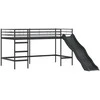 Vaikiška dvigulė lova Juoda ir rožinė 100 x 200 cm Metalas
