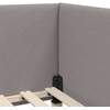 Lova Kampinė lovos konstrukcija su galvūgalio Taupe 90 cm x 200 cm
