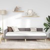 Lova Kampinė lovos konstrukcija Taupe 90 x 200 cm audinys