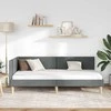 Lova Kampinė lovos konstrukcija Tamsiai pilka 90 cm x 200 cm
