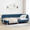 Lova Kampinė lovos konstrukcija Mėlyna 90 x 200 cm audinys