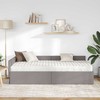 Kampinė lovos konstrukcija su čiužiniu Kita 2 pcs Taupe audinys