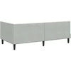 Lova Kampinė lovos konstrukcija su čiužiniu 2 pcs Šviesiai pilka