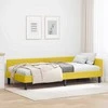 Lova Kampinė lovos konstrukcija Geltona 80 cm x 200 cm Aksomas