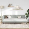Lova Kampinė lovos konstrukcija Šviesiai pilka 90 cm x 190 cm