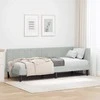 Lova Kampinė lovos konstrukcija Šviesiai pilka 80 cm x 200 cm