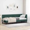 Lova Kampinė lovos konstrukcija Tamsiai žalia 80 cm x 200 cm Aksomas