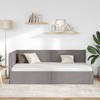 Lova Kampinė lovos konstrukcija Tortora 90 x 200 cm audinys