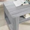 Lova Kavos staliukas Pilkas Sonoma 66 x 53 x 45 cm Apdirbta mediena