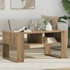 Lova Kavos staliukas su saugykla Amatininkų ąžuolas 92 x 53 x 45 cm