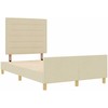Lovos rėmas su galvūgalio Kreminė 160 x 200 cm audinys