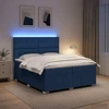 Lova LED lovos čiužinys su LED apšvietimu Mėlyna 200 x 200 cm