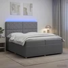 Lova LED lovos čiužinys su LED apšvietimu Šviesiai pilka Audinys