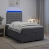 Lova LED lovos čiužinys su LED apšvietimu Šviesiai pilka Audinys