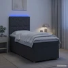 Lova LED lovos čiužinys su LED apšvietimu Tamsiai pilka 90 x 190 cm