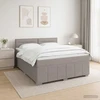 Lova LED lovos čiužinys su LED apšvietimu Taupe 160 x 200 cm Audinys