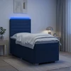 Lova LED lovos čiužinys su LED apšvietimu Mėlyna 100 x 200 cm