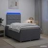Lova LED lovos čiužinys su LED apšvietimu Šviesiai pilka Audinys