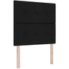 Lova LED lovos čiužinys su LED apšvietimu Juoda 120 x 190 cm Audinys