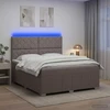 Lova LED lovos čiužinys su LED apšvietimu Taupe 140 x 200 cm Audinys
