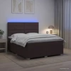 Lova LED lovos čiužinys su LED apšvietimu Tamsiai rudas 180 x 200 cm