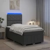 Lova LED lovos čiužinys su LED apšvietimu Tamsiai pilka 120 x 190 cm