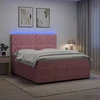 Lova LED lovos čiužinys su LED apšvietimu Rožinė 140 x 200 cm