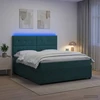 Lova LED lovos čiužinys su LED apšvietimu Tamsiai žalia 180 x 200 cm