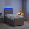 Lova LED lovos čiužinys su LED apšvietimu Taupe 90 x 200 cm Audinys