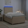 Lova LED lovos čiužinys su LED apšvietimu Kreminė 120 x 190 cm