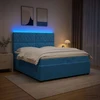 Lova LED lovos čiužinys su LED apšvietimu Mėlyna 200 x 200 cm