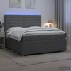 Lova LED lovos čiužinys su LED apšvietimu Tamsiai pilka 160 x 200 cm