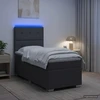LED lovos čiužinys su LED apšvietimu Tamsiai pilka 90 x 190 cm
