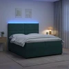 Lova LED lovos čiužinys su LED apšvietimu Tamsiai žalia 200 x 200 cm