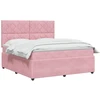 Lova LED lovos čiužinys su LED apšvietimu Rožinė 160 x 200 cm