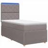Lova LED lovos čiužinys su LED apšvietimu Taupe 90 x 190 cm Audinys