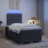Lova LED lovos čiužinys su LED apšvietimu Tamsiai pilka 120 x 190 cm