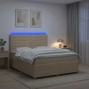 Lova LED lovos čiužinys su LED apšvietimu Kreminė 160 x 200 cm