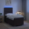 Lova LED lovos čiužinys su LED apšvietimu Tamsiai rudas 90 x 200 cm