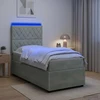 Lova LED lovos čiužinys su LED apšvietimu Šviesiai pilka 90 x 190 cm