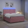 Lova LED lovos čiužinys su LED apšvietimu Rožinė 200 x 200 cm