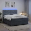 Lova LED lovos čiužinys su LED apšvietimu Tamsiai pilka 180 x 200 cm